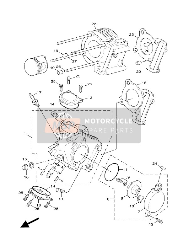 975170651200, Bolt, W/washer, Yamaha, 0